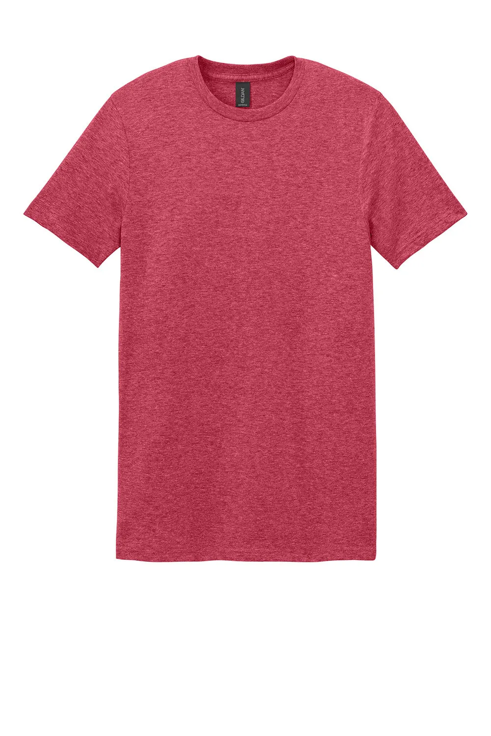 Gildan Mens Softstyle Short Sleeve Crewneck T-Shirt - Heather Red  Affordable Clothing Gildan