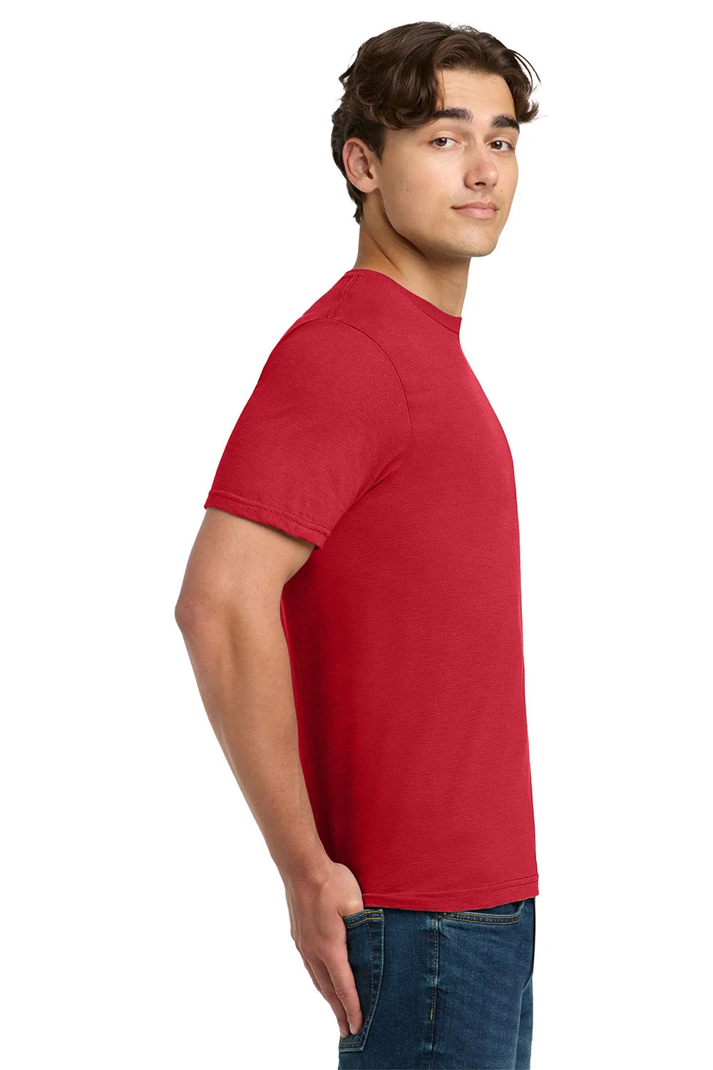 Gildan Mens Softstyle Short Sleeve Crewneck T-Shirt - Red  Affordable Clothing Gildan