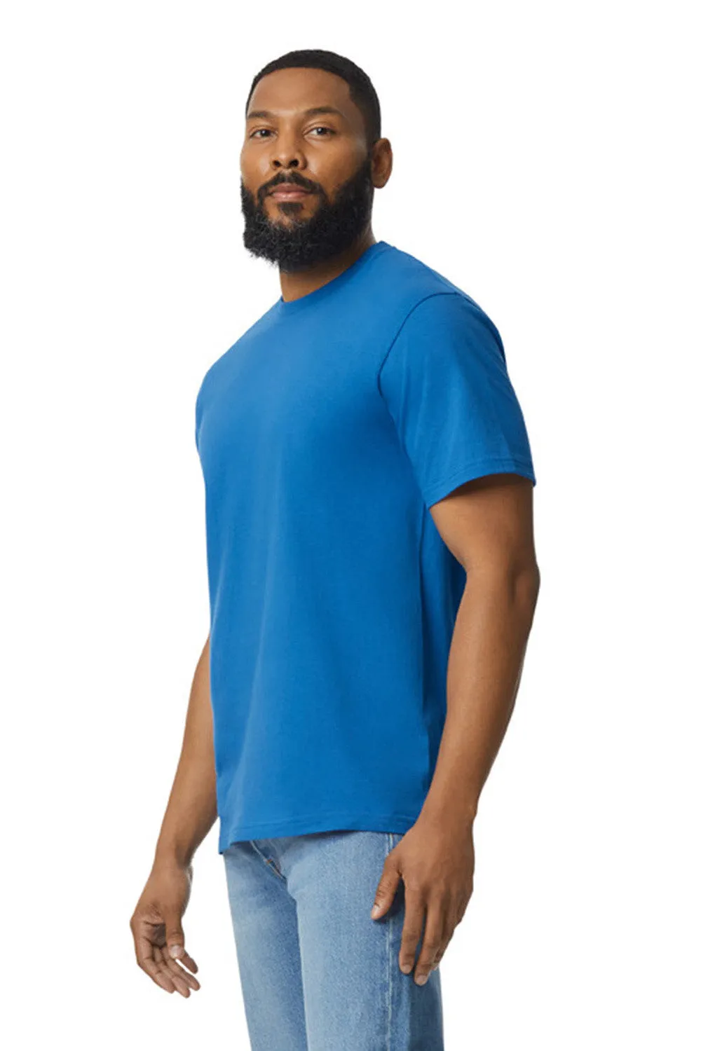 Gildan Mens Softstyle Short Sleeve Crewneck T-Shirt - Royal Blue  Affordable Clothing Gildan