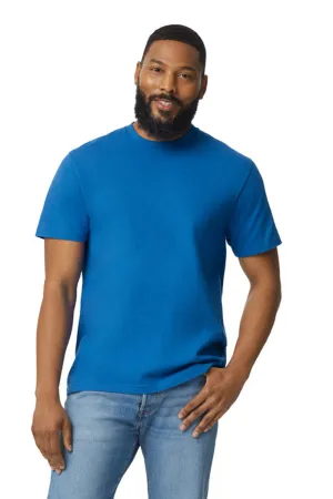 Gildan Mens Softstyle Short Sleeve Crewneck T-Shirt - Royal Blue  Affordable Clothing Gildan