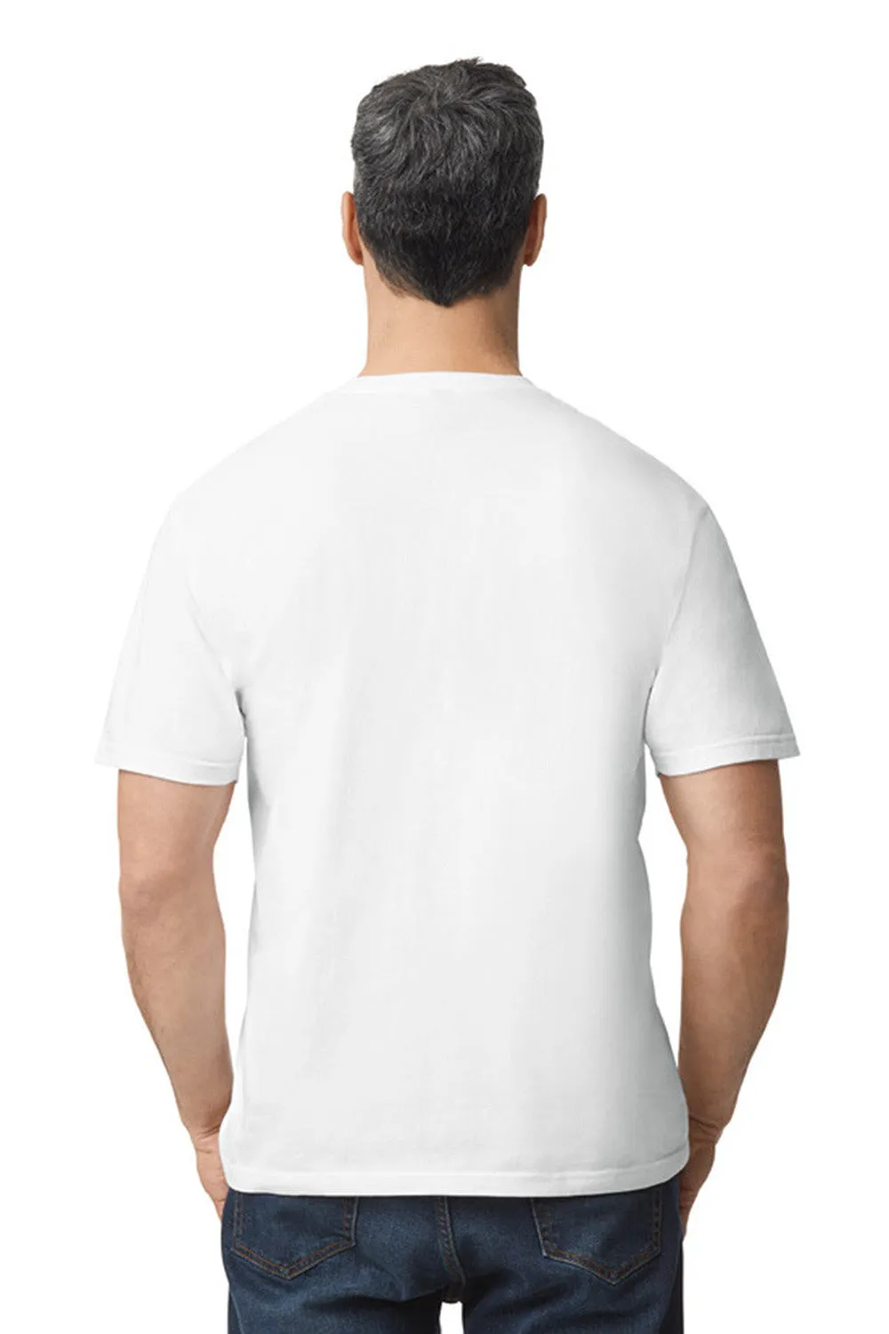 Gildan Mens Softstyle Short Sleeve Crewneck T-Shirt - White  Affordable Clothing Gildan