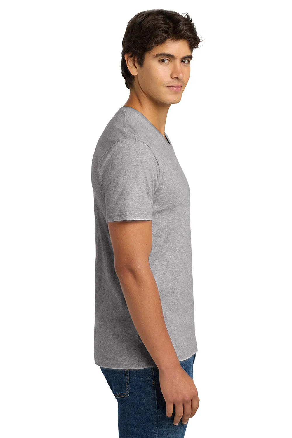 Gildan Mens Softstyle Short Sleeve V-Neck T-Shirt - Sport Grey  Affordable Clothing Gildan