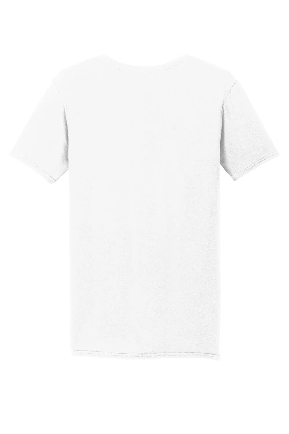 Gildan Mens Softstyle Short Sleeve V-Neck T-Shirt - White  Affordable Clothing Gildan