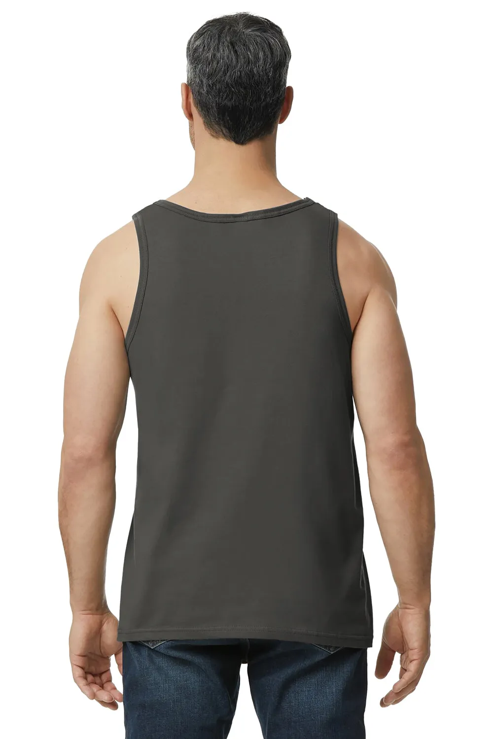 Gildan Mens Softstyle Tank Top - Charcoal Grey  Affordable Clothing Gildan