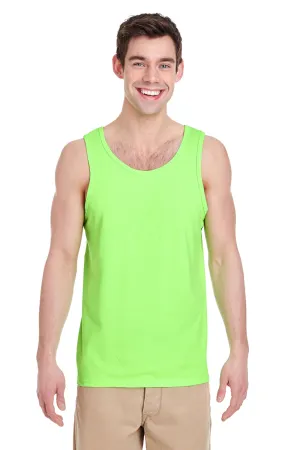Gildan Mens Tank Top - Neon Green  Affordable Clothing Gildan