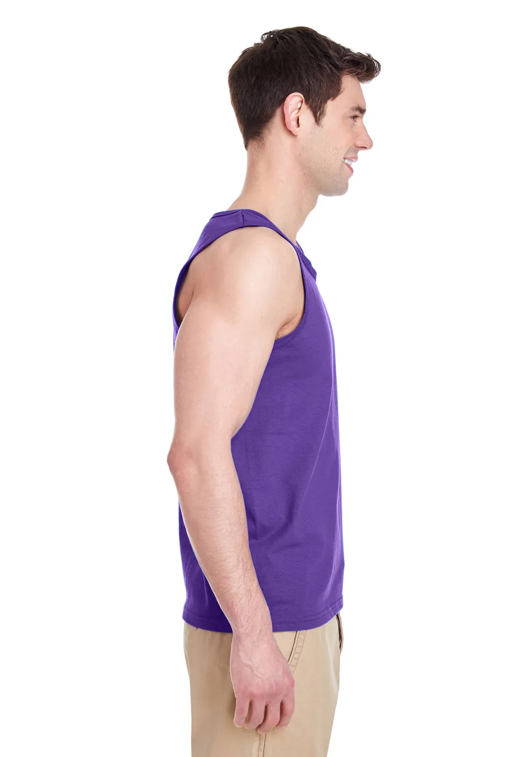 Gildan Mens Tank Top - Purple  Affordable Clothing Gildan