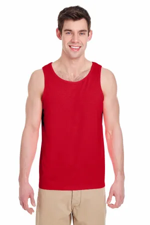 Gildan Mens Tank Top - Red  Affordable Clothing Gildan