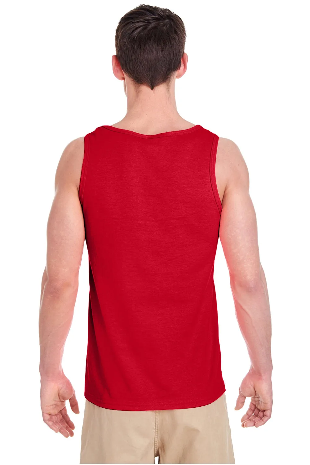 Gildan Mens Tank Top - Red  Affordable Clothing Gildan