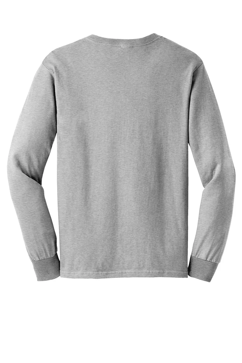 Gildan Mens Ultra Long Sleeve Crewneck T-Shirt - Ash Grey  Affordable Clothing Gildan