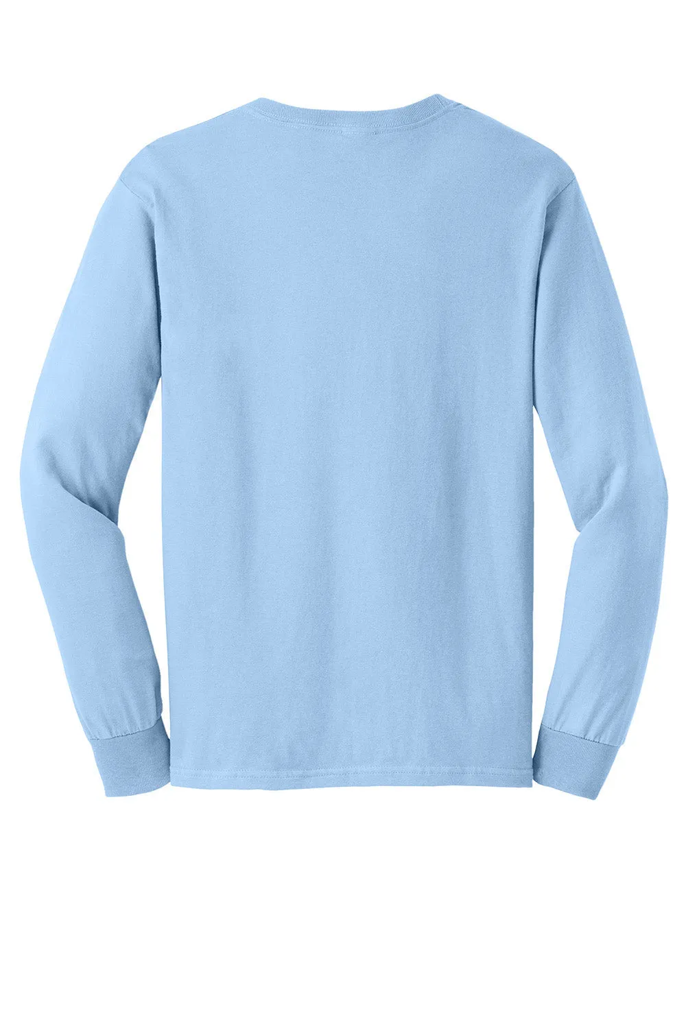 Gildan Mens Ultra Long Sleeve Crewneck T-Shirt - Light Blue  Affordable Clothing Gildan