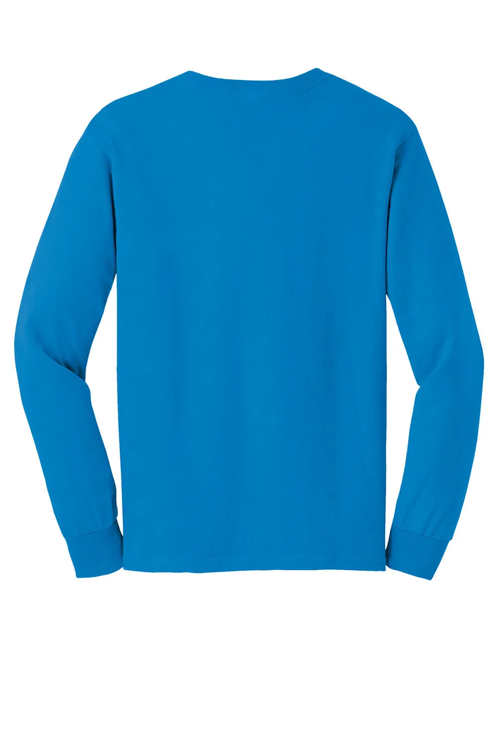 Gildan Mens Ultra Long Sleeve Crewneck T-Shirt - Sapphire Blue  Affordable Clothing Gildan