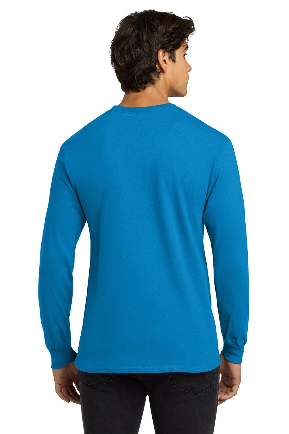 Gildan Mens Ultra Long Sleeve Crewneck T-Shirt - Sapphire Blue  Affordable Clothing Gildan