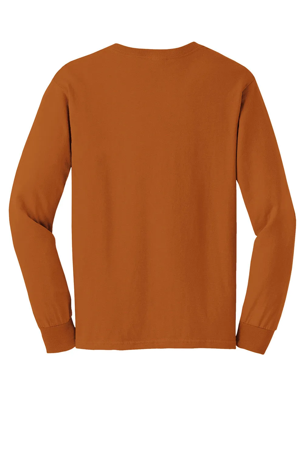 Gildan Mens Ultra Long Sleeve Crewneck T-Shirt - Texas Orange  Affordable Clothing Gildan
