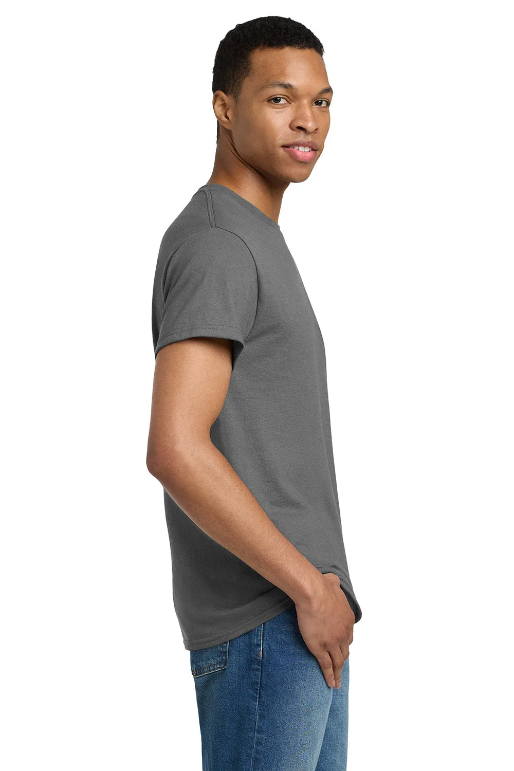 Gildan Mens Ultra Short Sleeve Crewneck T-Shirt - Charcoal Grey  Affordable Clothing Gildan