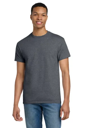 Gildan Mens Ultra Short Sleeve Crewneck T-Shirt - Heather Dark Grey  Affordable Clothing Gildan