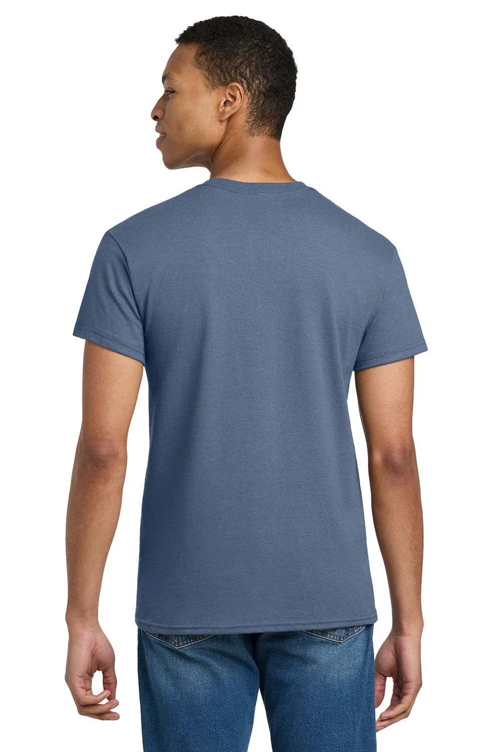 Gildan Mens Ultra Short Sleeve Crewneck T-Shirt - Indigo Blue  Affordable Clothing Gildan