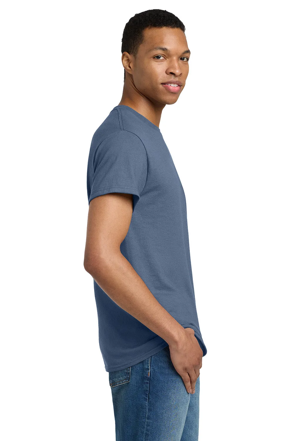 Gildan Mens Ultra Short Sleeve Crewneck T-Shirt - Indigo Blue  Affordable Clothing Gildan