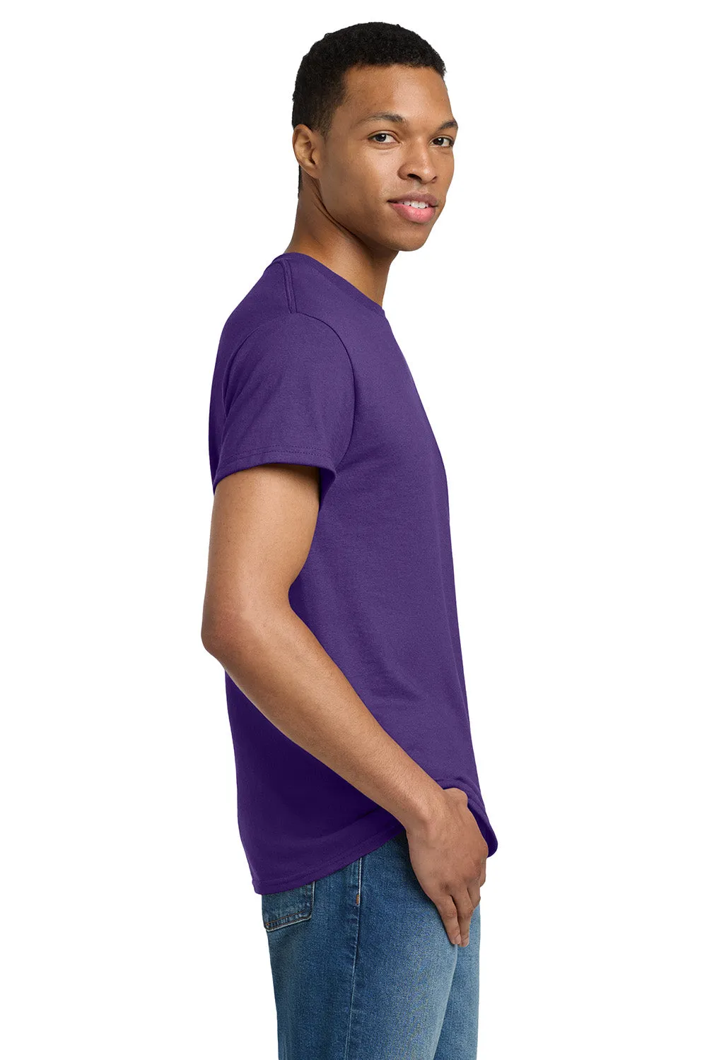 Gildan Mens Ultra Short Sleeve Crewneck T-Shirt - Purple  Affordable Clothing Gildan