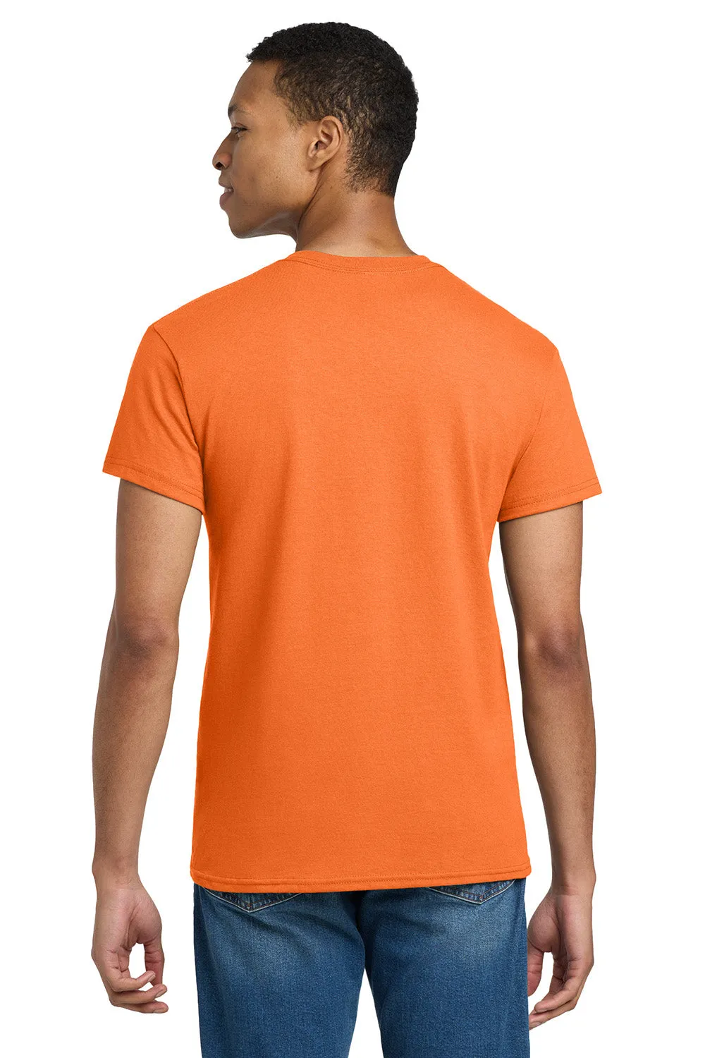 Gildan Mens Ultra Short Sleeve Crewneck T-Shirt - Safety Orange  Affordable Clothing Gildan