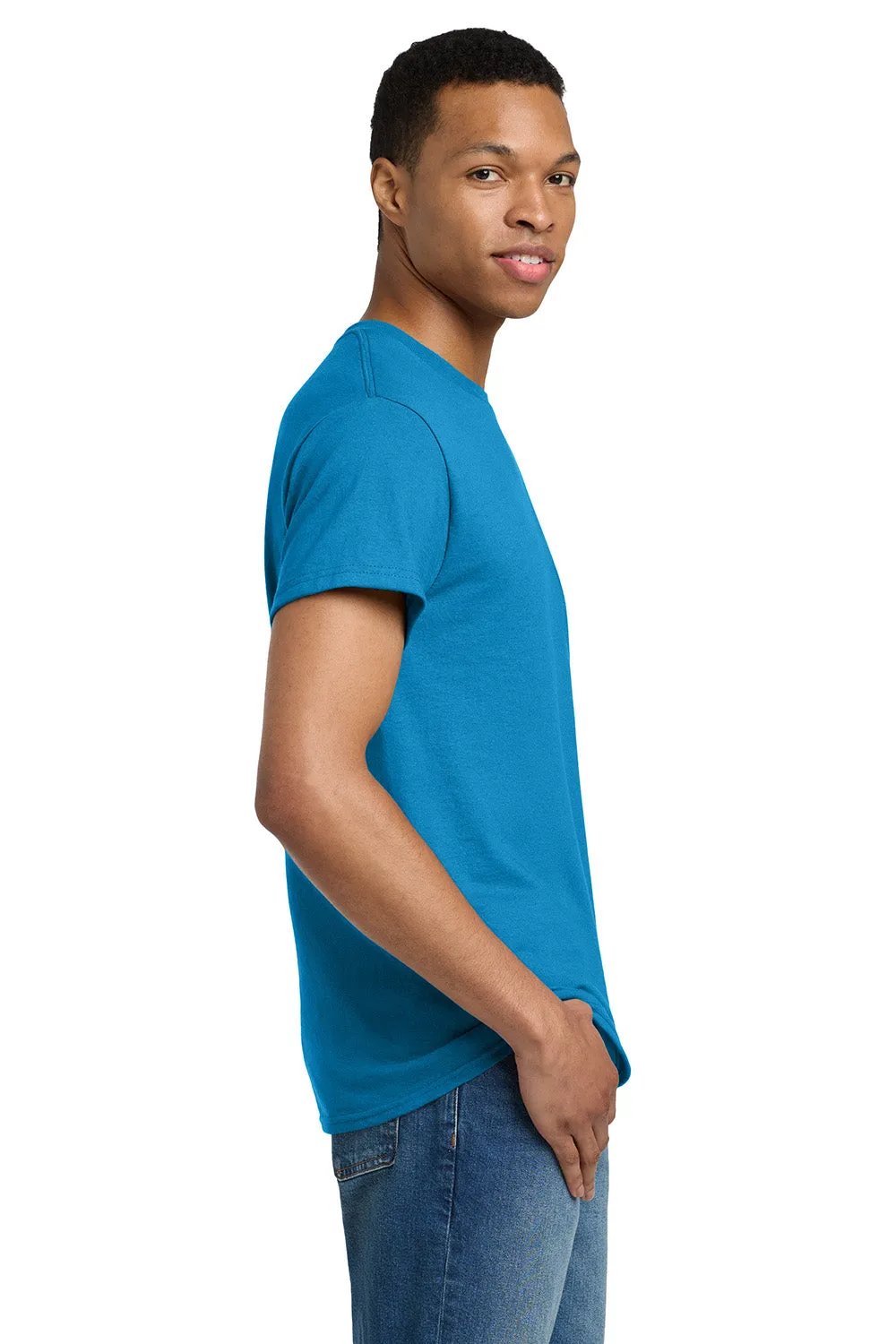 Gildan Mens Ultra Short Sleeve Crewneck T-Shirt - Sapphire Blue  Affordable Clothing Gildan