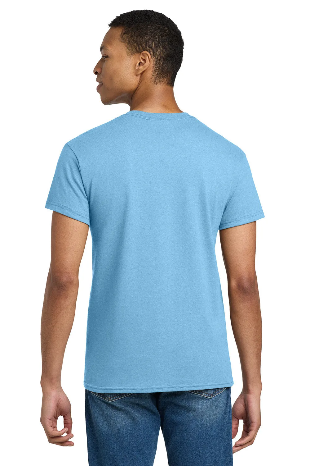 Gildan Mens Ultra Short Sleeve Crewneck T-Shirt - Sky Blue  Affordable Clothing Gildan