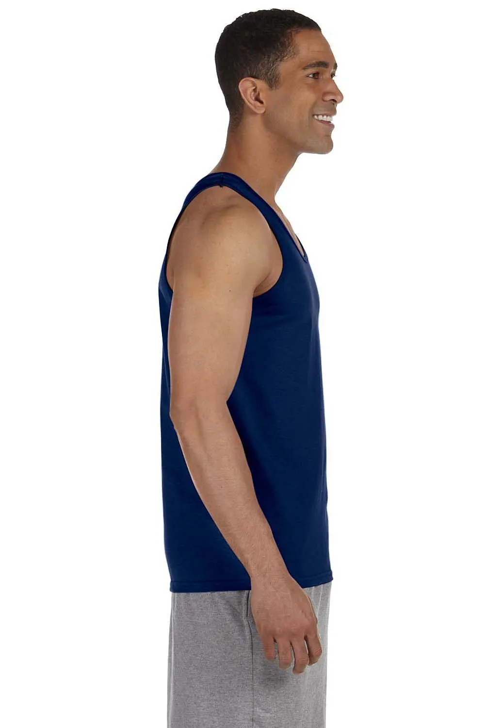 Gildan Mens Ultra Tank Top - Navy Blue  Affordable Clothing Gildan