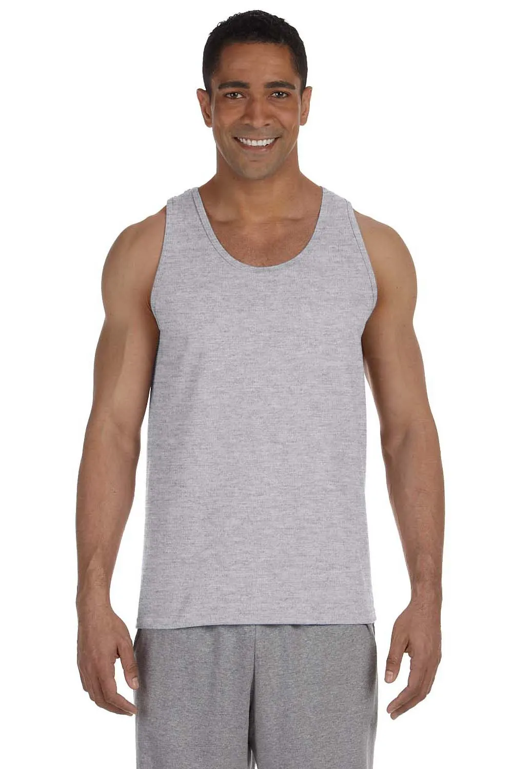 Gildan Mens Ultra Tank Top - Sport Grey  Affordable Clothing Gildan