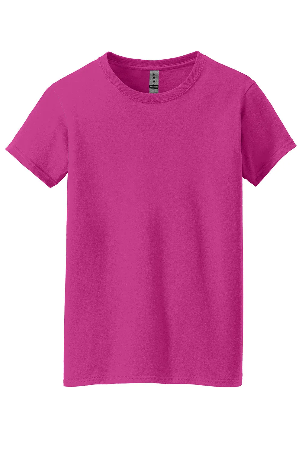 Gildan Womens Short Sleeve Crewneck T-Shirt - Heliconia Pink  Affordable Clothing Gildan
