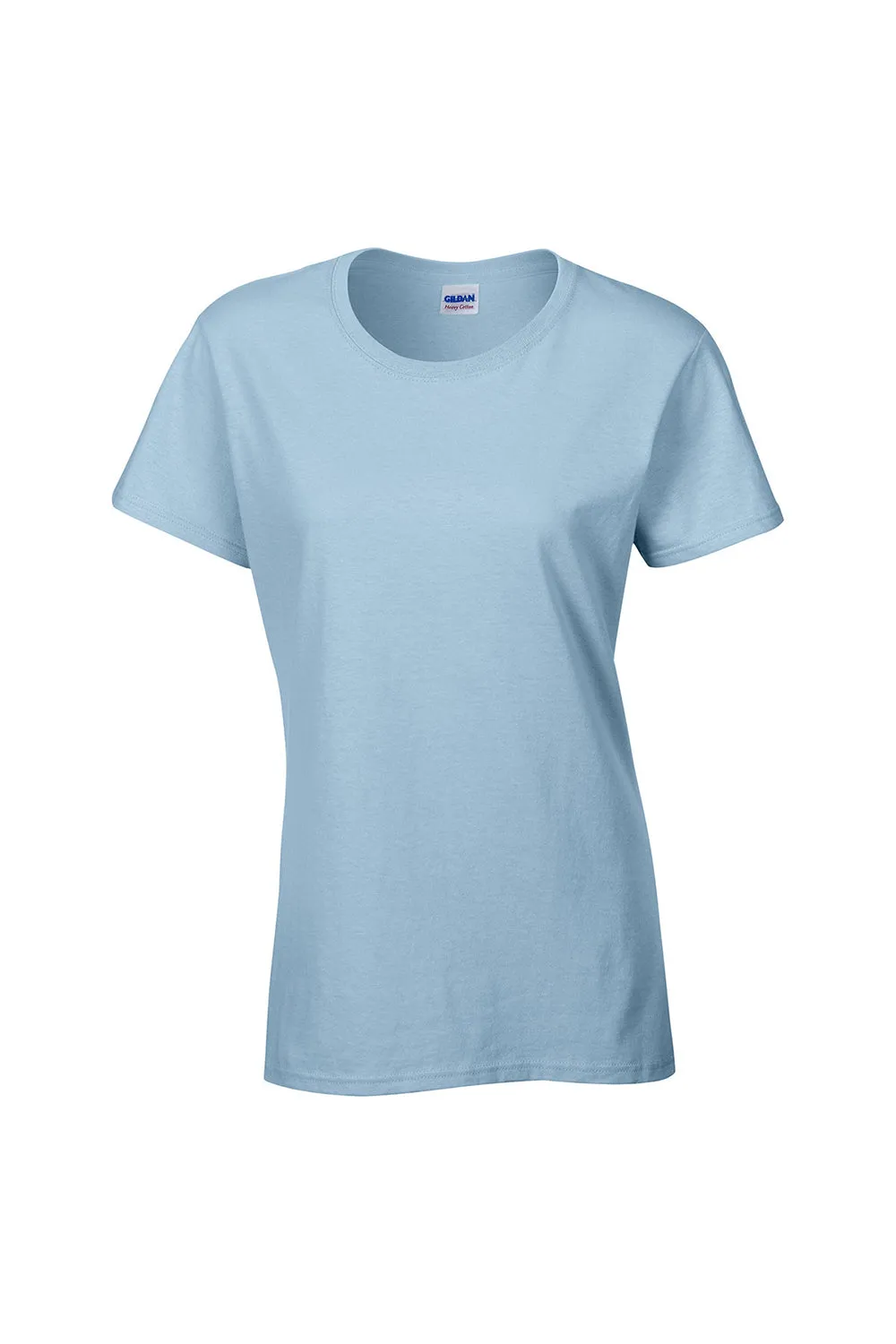 Gildan Womens Short Sleeve Crewneck T-Shirt - Light Blue  Affordable Clothing Gildan