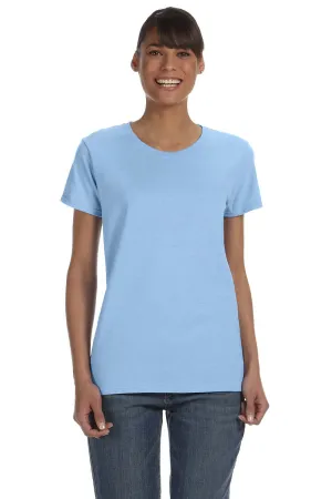 Gildan Womens Short Sleeve Crewneck T-Shirt - Light Blue  Affordable Clothing Gildan