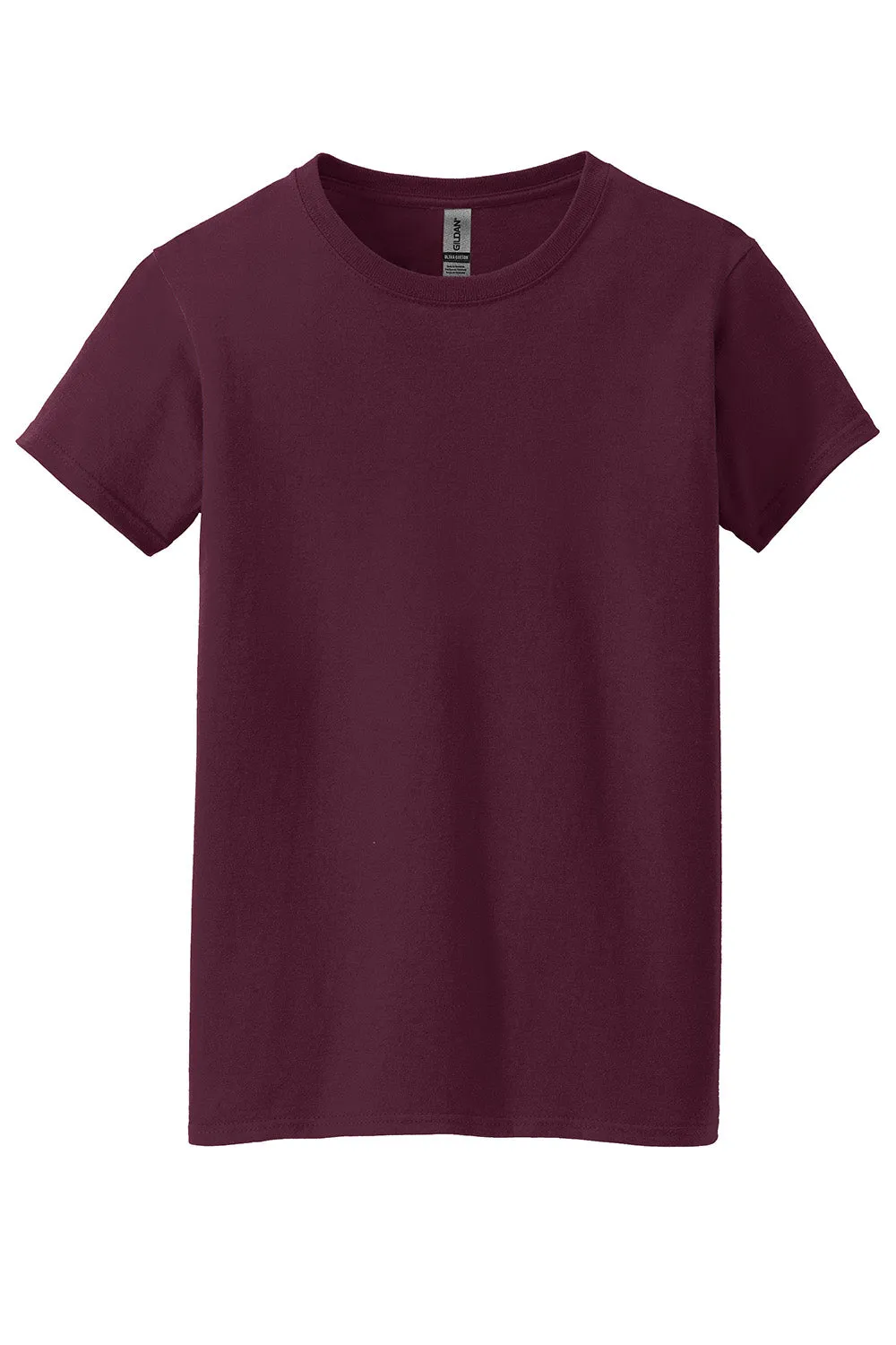 Gildan Womens Short Sleeve Crewneck T-Shirt - Maroon  Affordable Clothing Gildan