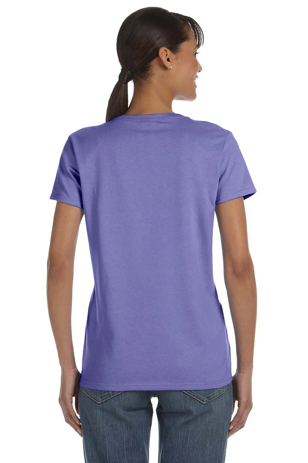 Gildan Womens Short Sleeve Crewneck T-Shirt - Violet Purple  Affordable Clothing Gildan