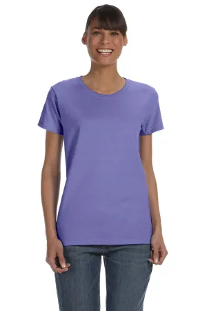 Gildan Womens Short Sleeve Crewneck T-Shirt - Violet Purple  Affordable Clothing Gildan