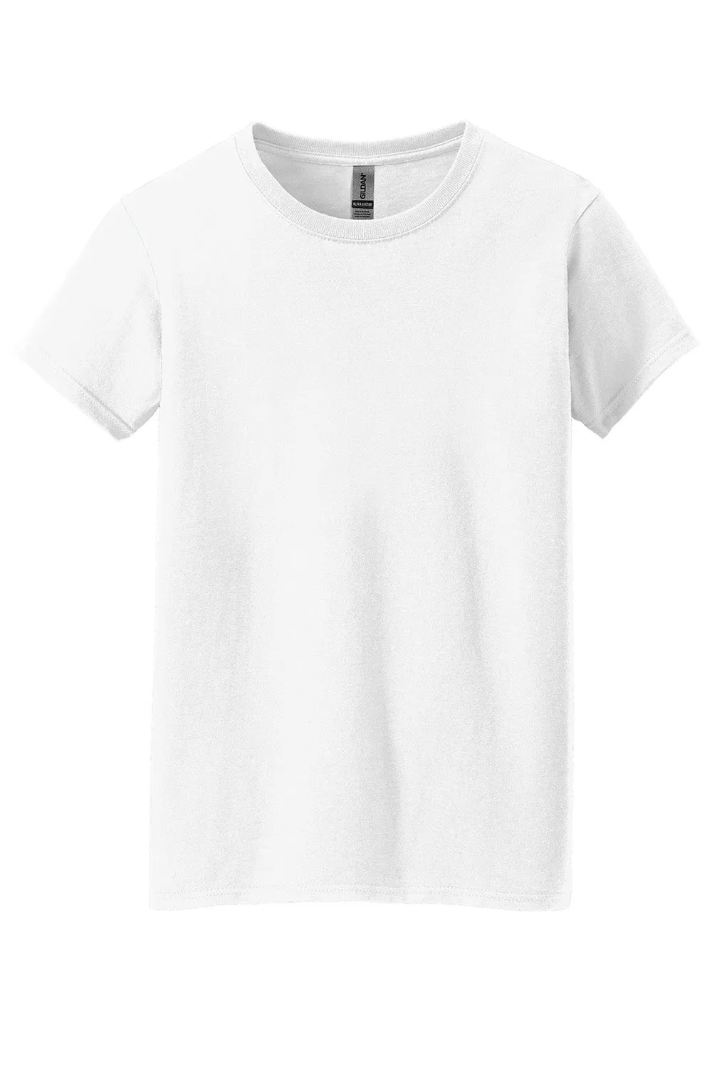 Gildan Womens Short Sleeve Crewneck T-Shirt - White  Affordable Clothing Gildan