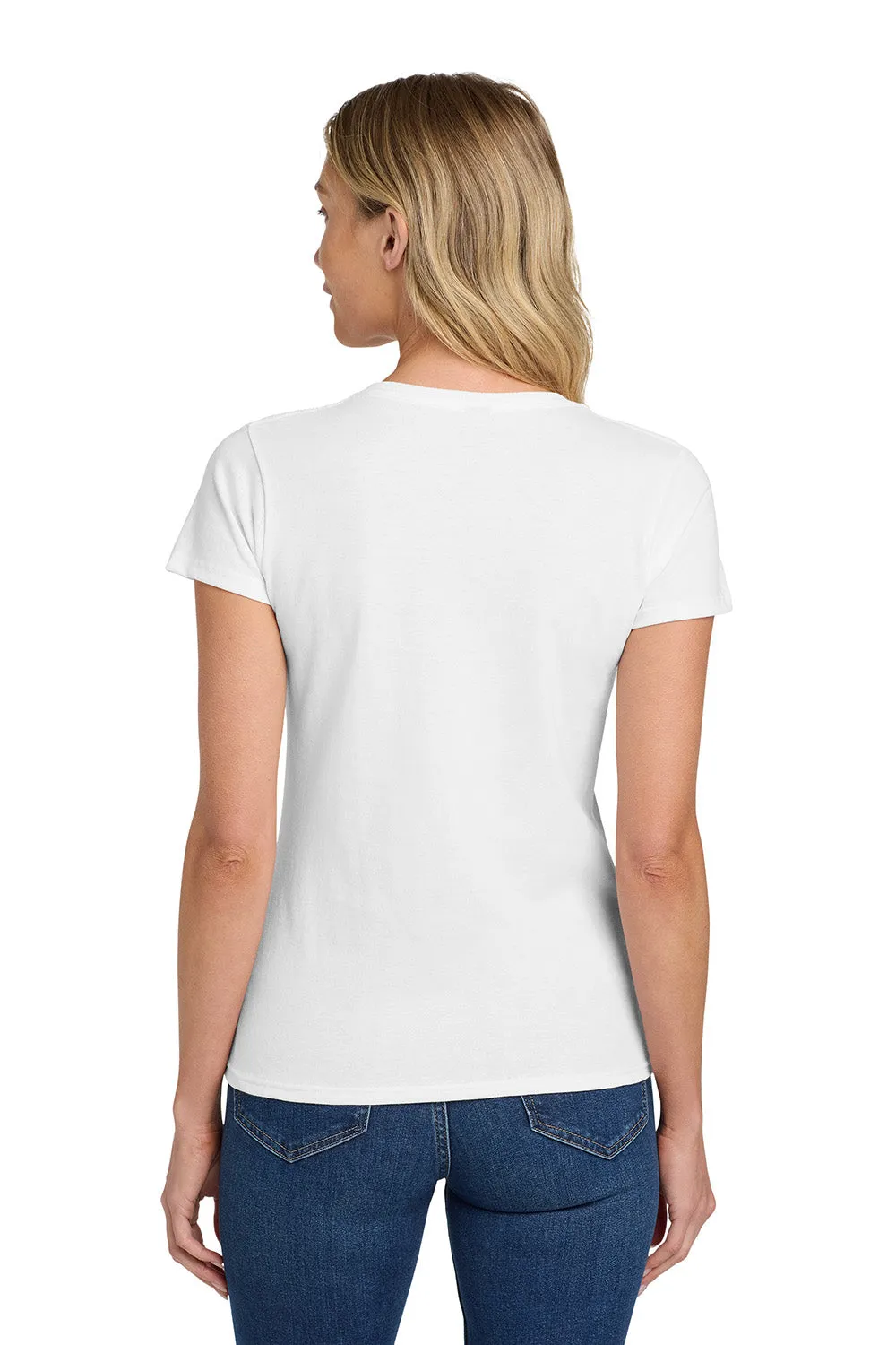 Gildan Womens Short Sleeve Crewneck T-Shirt - White  Affordable Clothing Gildan
