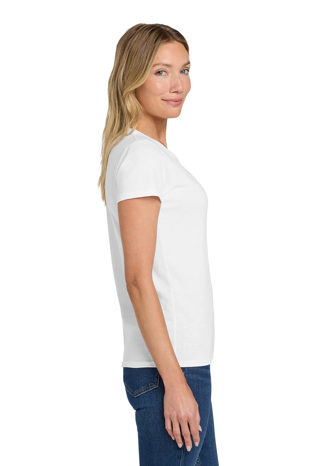 Gildan Womens Short Sleeve Crewneck T-Shirt - White  Affordable Clothing Gildan
