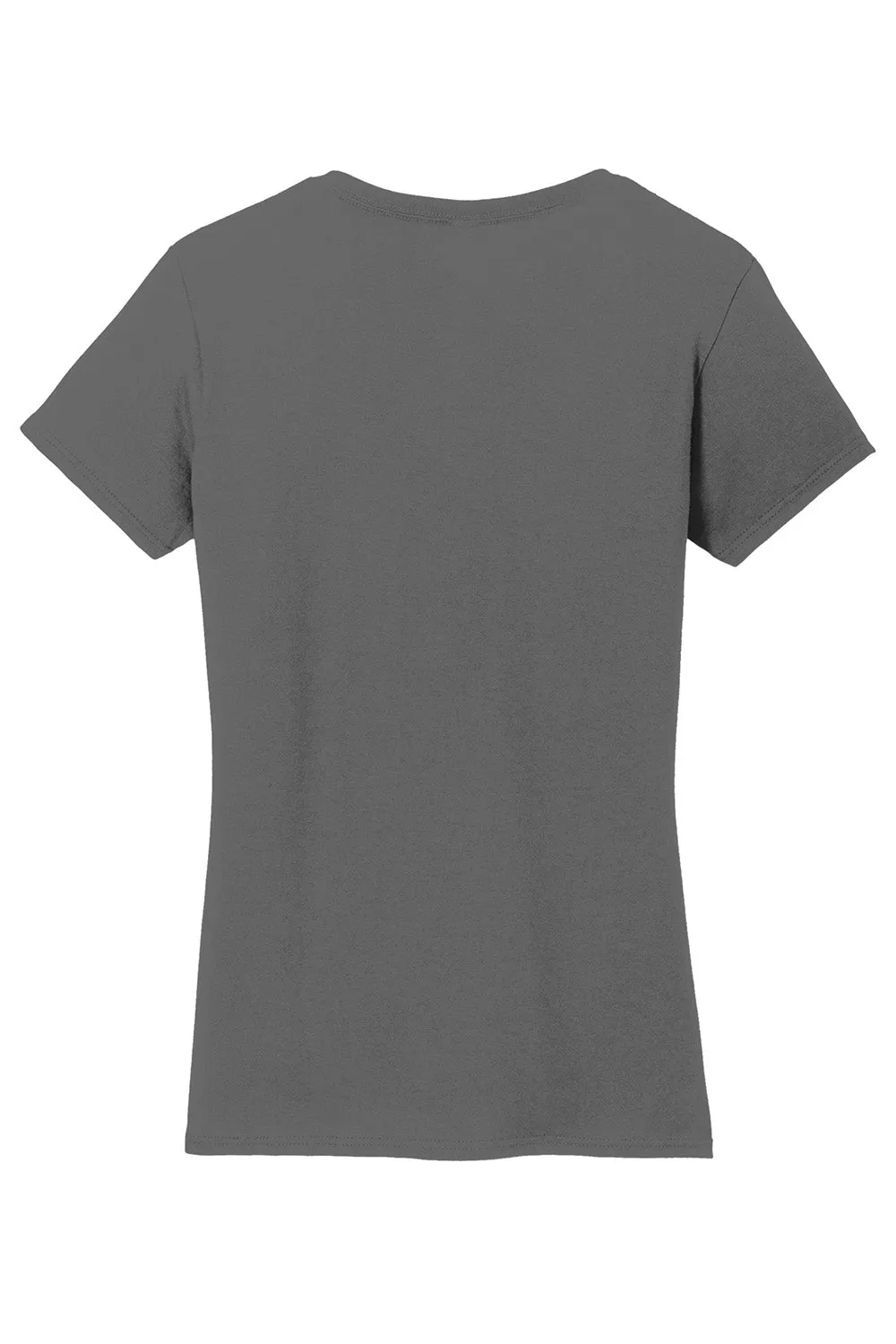 Gildan Womens Short Sleeve V-Neck T-Shirt - Charcoal Grey  Affordable Clothing Gildan