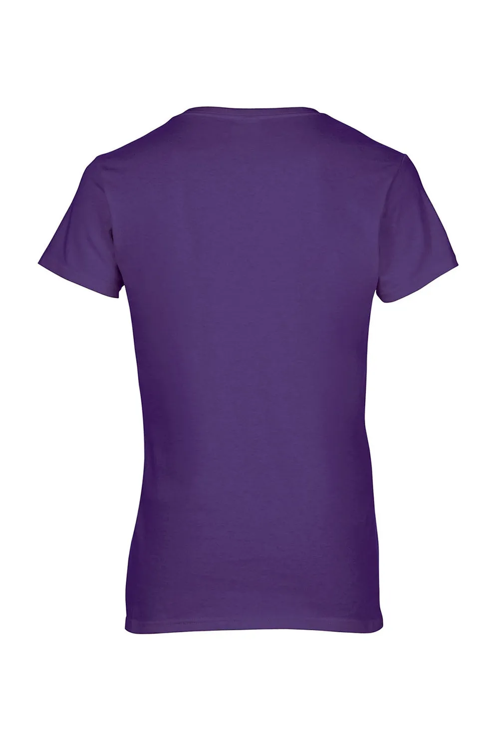 Gildan Womens Short Sleeve V-Neck T-Shirt - Purple  Affordable Clothing Gildan