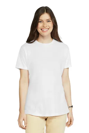 Gildan Womens Softstyle CVC Short Sleeve Crewneck T-Shirt - White  Affordable Clothing Gildan