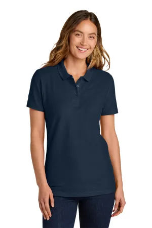 Gildan Womens Softstyle Pique Short Sleeve Polo Shirt - Navy Blue  Affordable Clothing Gildan
