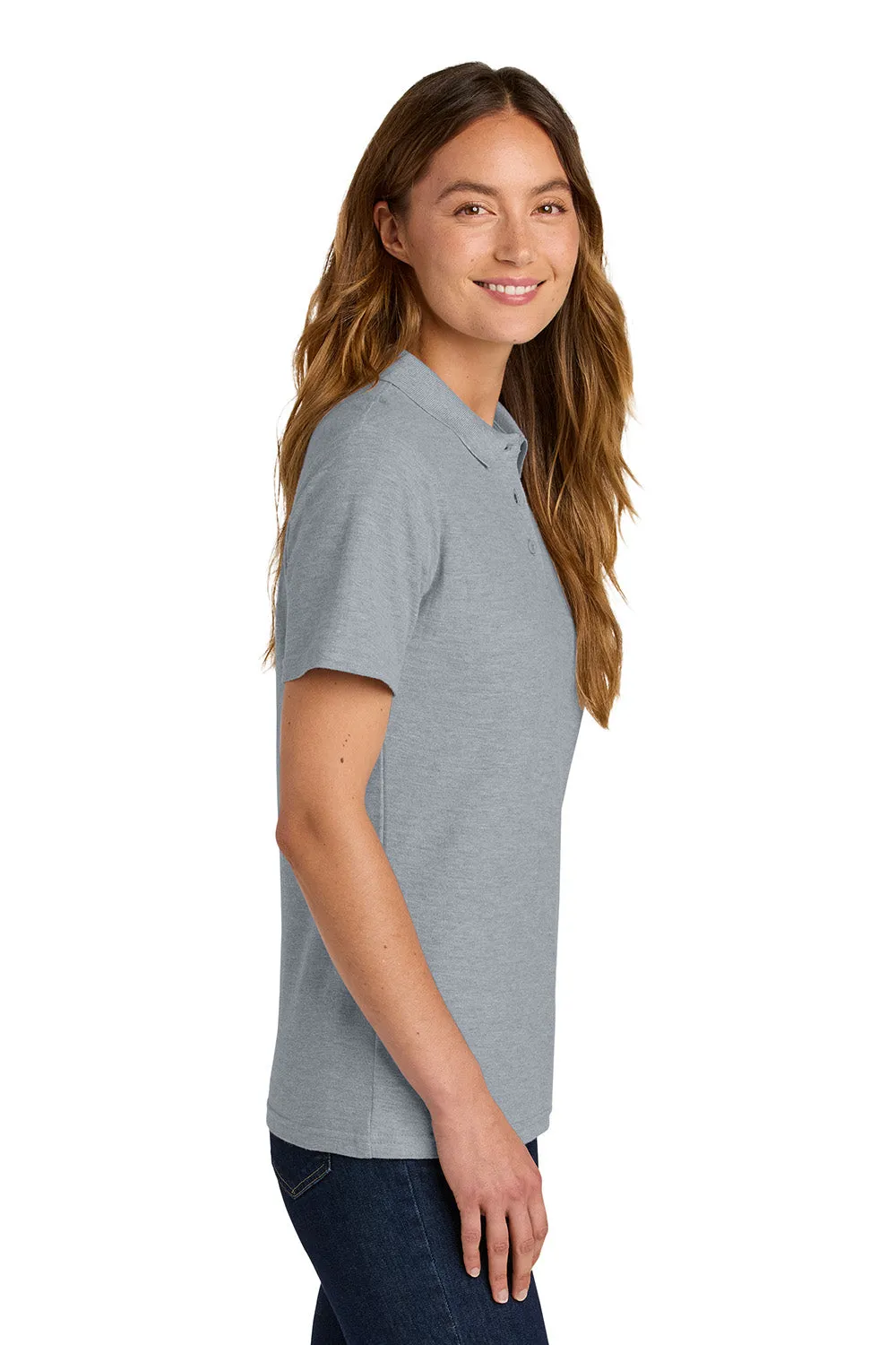 Gildan Womens Softstyle Pique Short Sleeve Polo Shirt - Sport Grey  Affordable Clothing Gildan