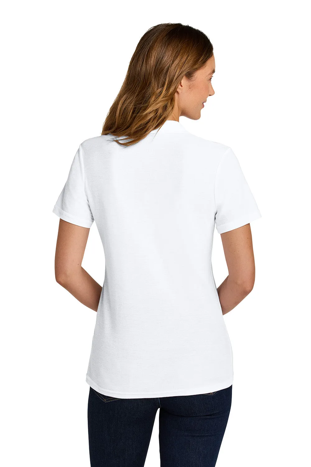 Gildan Womens Softstyle Pique Short Sleeve Polo Shirt - White  Affordable Clothing Gildan