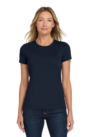 Gildan Womens Softstyle Short Sleeve Crewneck T-Shirt - Navy Blue  Affordable Clothing Gildan