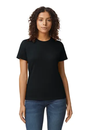 Gildan Womens Softstyle Short Sleeve Crewneck T-Shirt - Pitch Black  Affordable Clothing Gildan