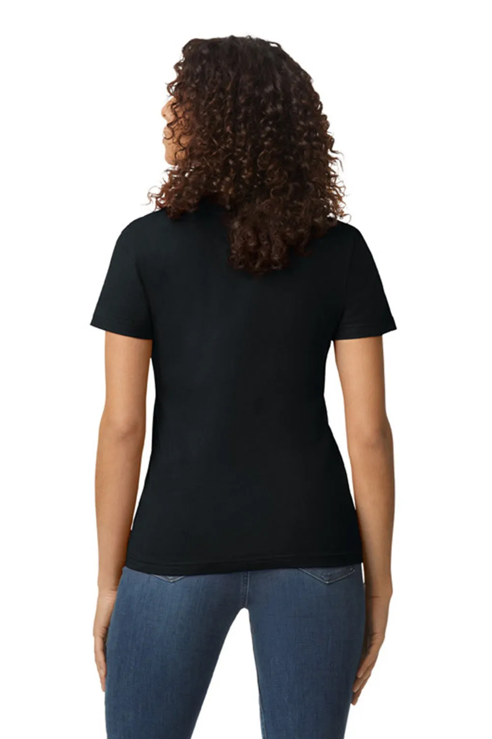 Gildan Womens Softstyle Short Sleeve Crewneck T-Shirt - Pitch Black  Affordable Clothing Gildan