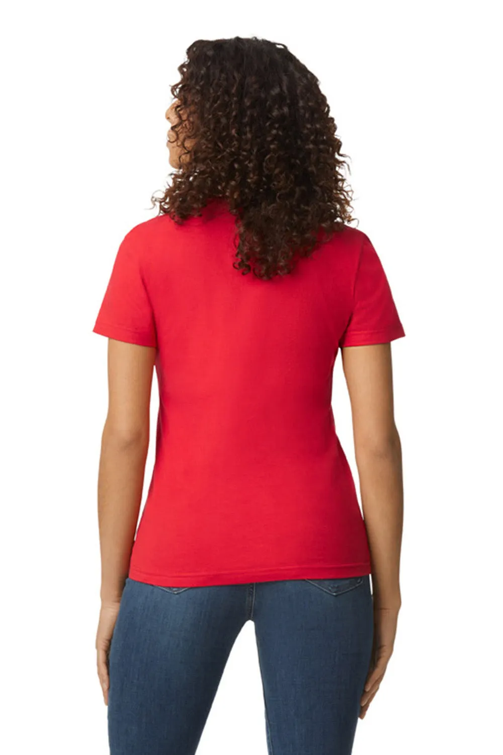 Gildan Womens Softstyle Short Sleeve Crewneck T-Shirt - Red  Affordable Clothing Gildan