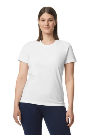 Gildan Womens Softstyle Short Sleeve Crewneck T-Shirt - White  Affordable Clothing Gildan