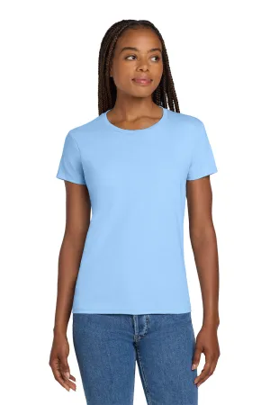 Gildan Womens Ultra Short Sleeve Crewneck T-Shirt - Light Blue  Affordable Clothing Gildan