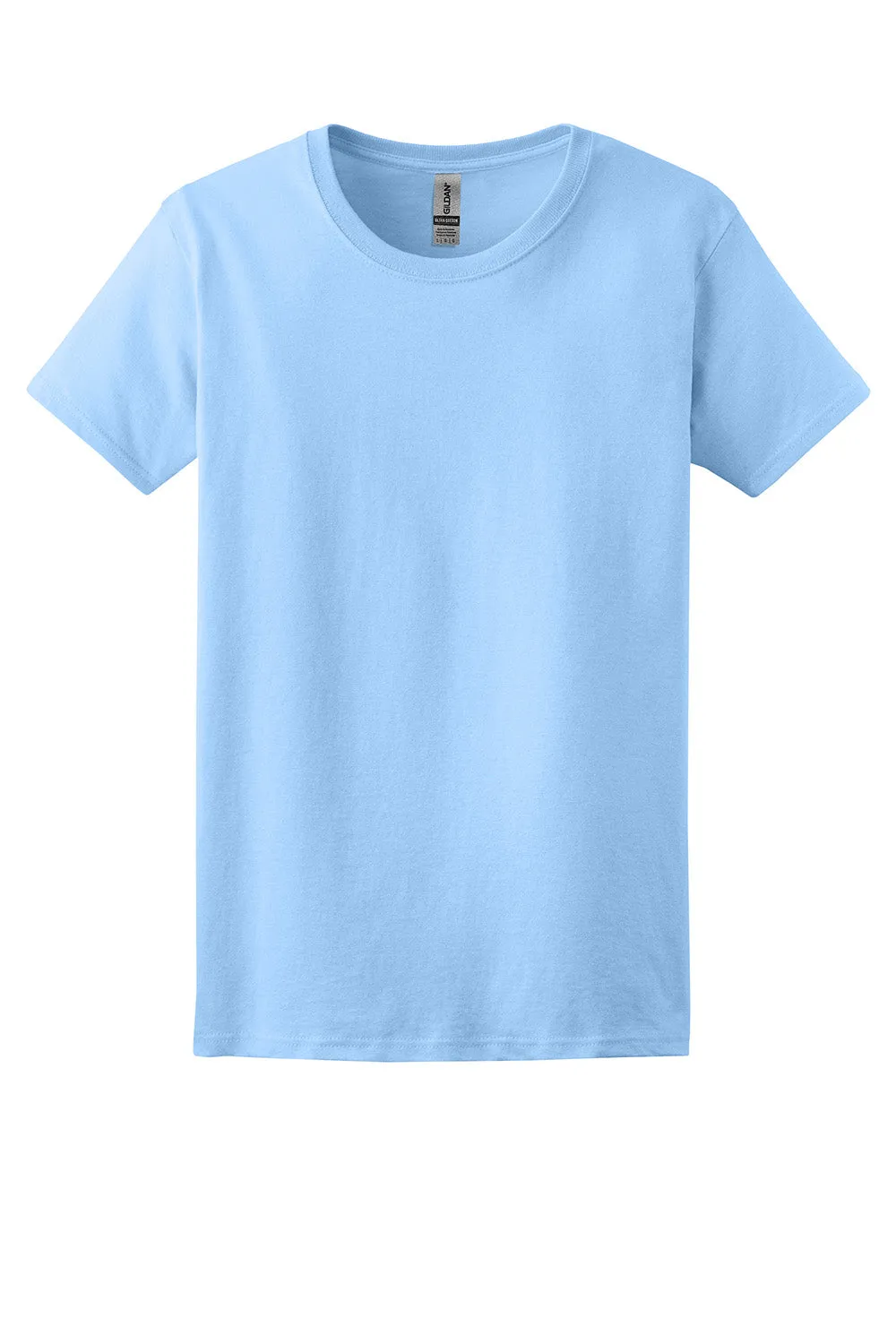 Gildan Womens Ultra Short Sleeve Crewneck T-Shirt - Light Blue  Affordable Clothing Gildan