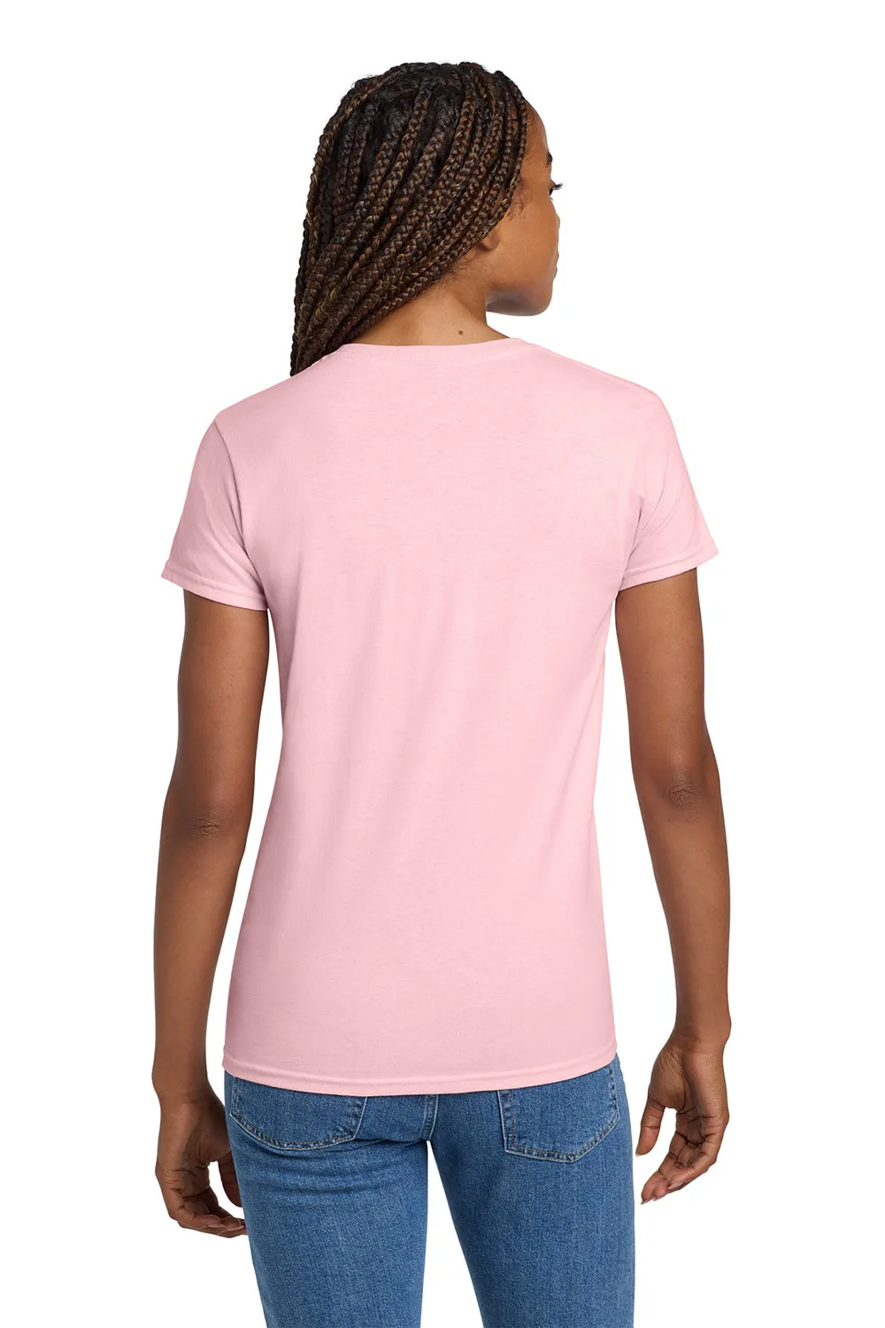 Gildan Womens Ultra Short Sleeve Crewneck T-Shirt - Light Pink  Affordable Clothing Gildan